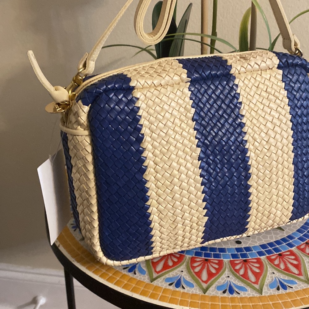 Clare V. Marisol Woven Leather  Crossbody Bag - Picture 8 of 13